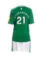 Billige Newcastle United Tino Livramento #21 Bortedraktsett Barn 2025-26 Kortermet (+ Korte bukser)